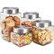 Home Basics 4 Piece Canister Set with Stainless Steel Lids CS10438 - alternate 1